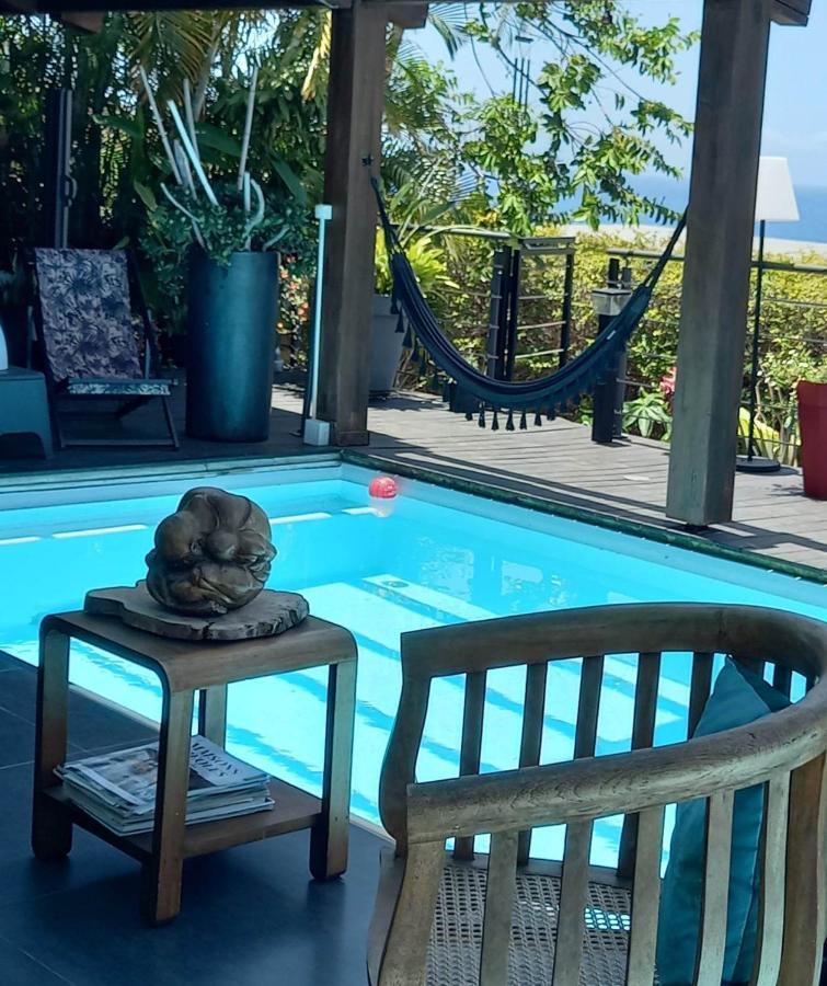 Suite Indigo Jacuzzi Prive Piscine Vue Mer Acces Cuisine Laverie 圣皮埃尔 外观 照片